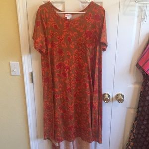 Orange and Navy Carly Dress